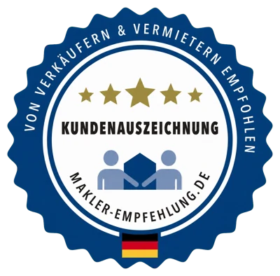 Makler-Empfehlung Kundenauszeichnung