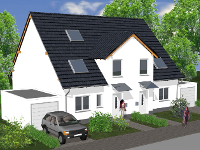 Wohnimmobilie Kauf Doppelhaus Moderne Neubau-Doppelhaushälfte am Volkspark in Marl