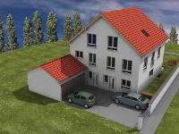 Wohnimmobilie Kauf Doppelhaus NEUBAU projektiert - Exclusive DHH mit Blick ins Grüne in Nürnberg-Großreuth