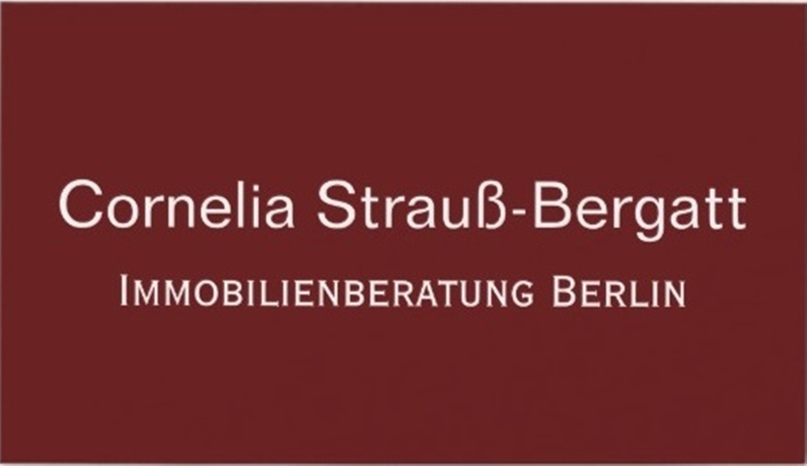 Immobilienberatung Berlin Cornelia Strauß-Bergatt