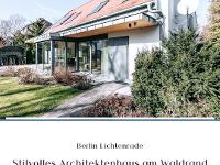 Wohnimmobilie Kauf Einfamilienhaus Stilvolles Architektenhaus am Waldrand